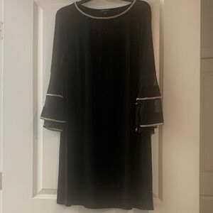 Elegant Black Dress with Silver Accents